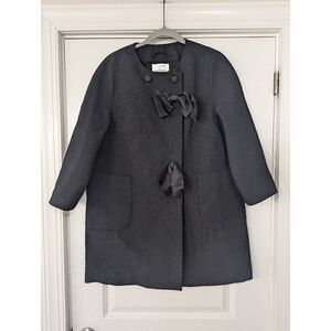 3.1 Phillip Lim Nordstrom‎ Jacket women's size M black wool silk bows heavy duty